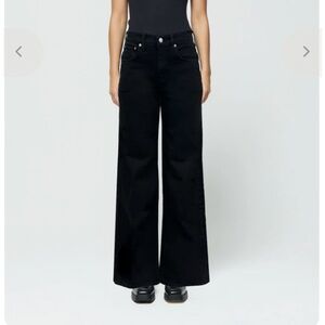 ETICA: Black Onyx Wide-Leg Jeans : size 26
